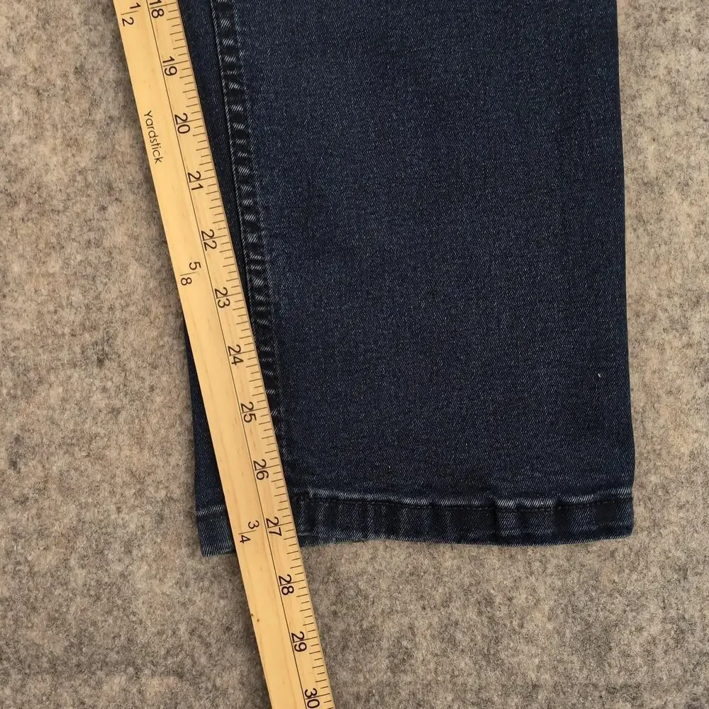 The Perfect Jean NYC Jeans Mens 44x28 Blue Skinny Slim Stretch Dark Wash Denim